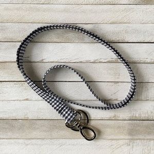 Gingham Lanyard